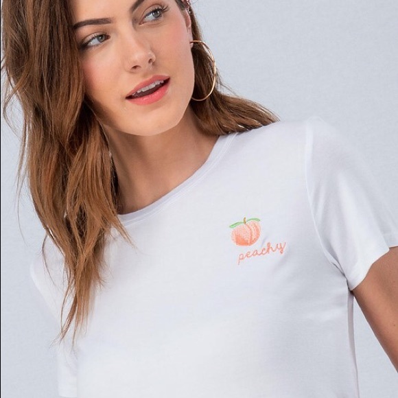 White Peachy Tee - Picture 2 of 5